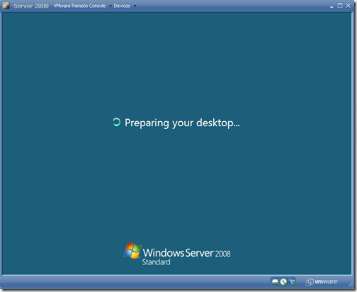 Preparing your desktop. 