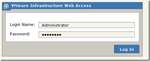 VMware Infrastructure Web Access